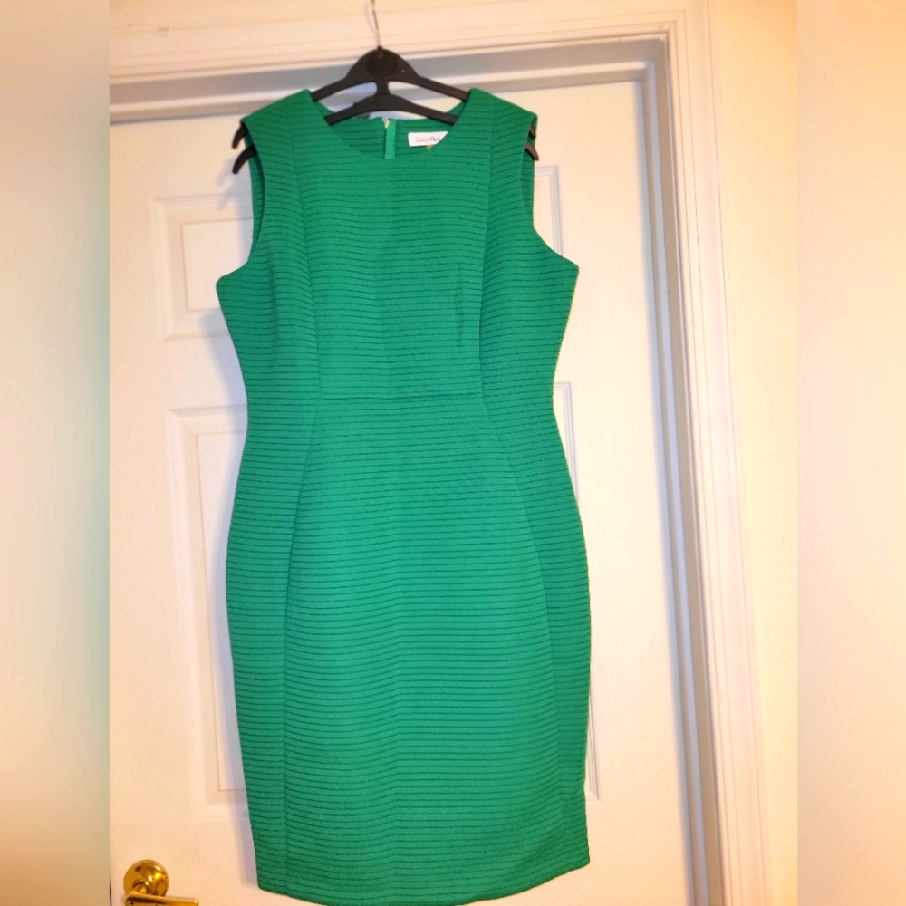 Calvin Klein Quilted Dress Sz 14